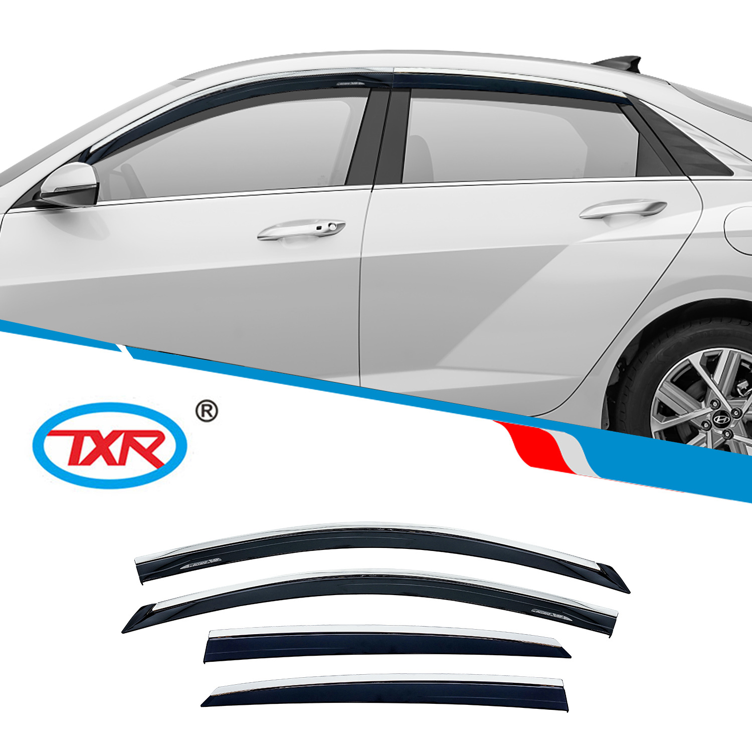 Aplicable a Accent protector de lluvia protector de cejas de lluvia defensa de ventana de acceso Hyundai