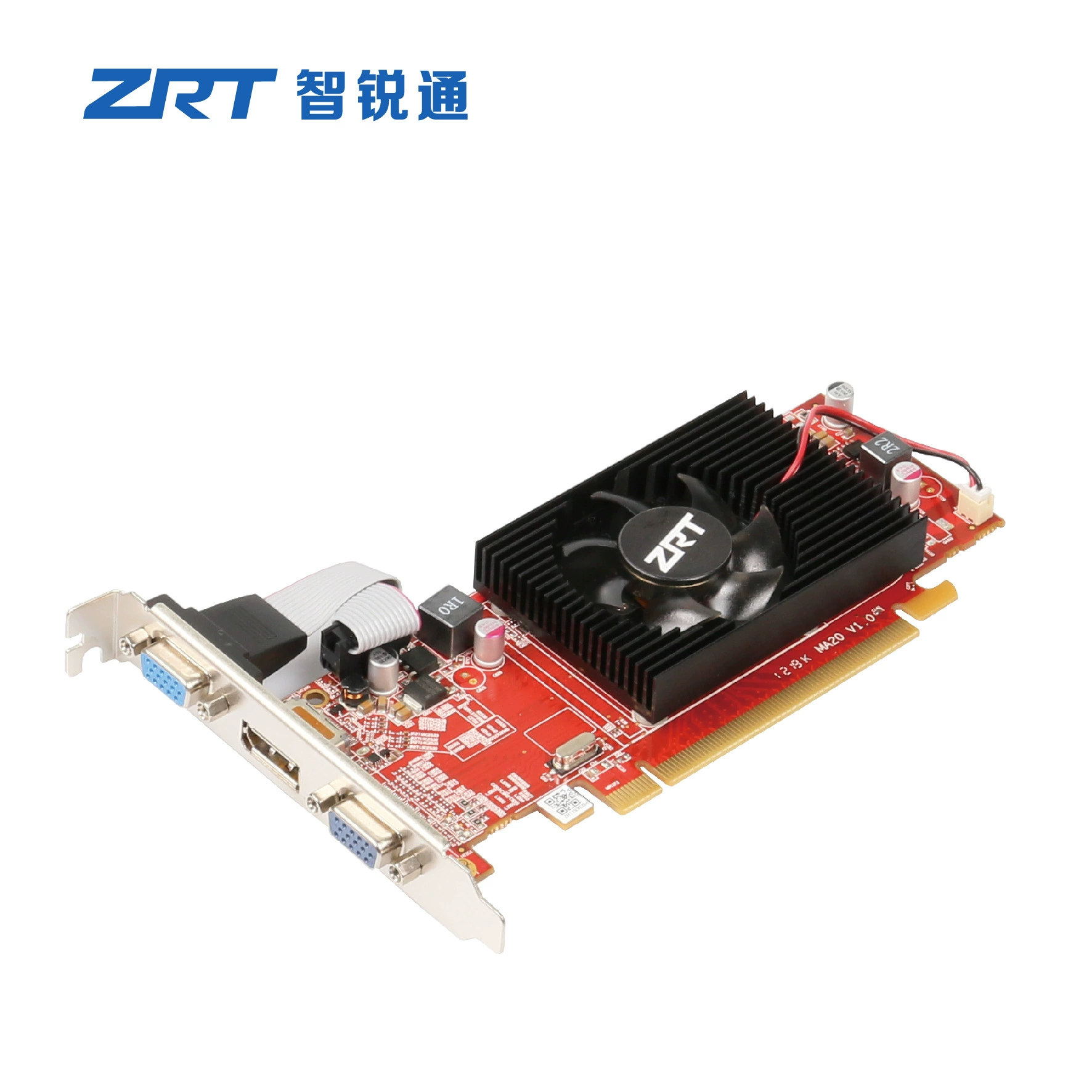AMD многоэкранная графическая карта HD5450 1G 64bit SDRAM 64*16 2VGA+DP PCI-E 16X LP