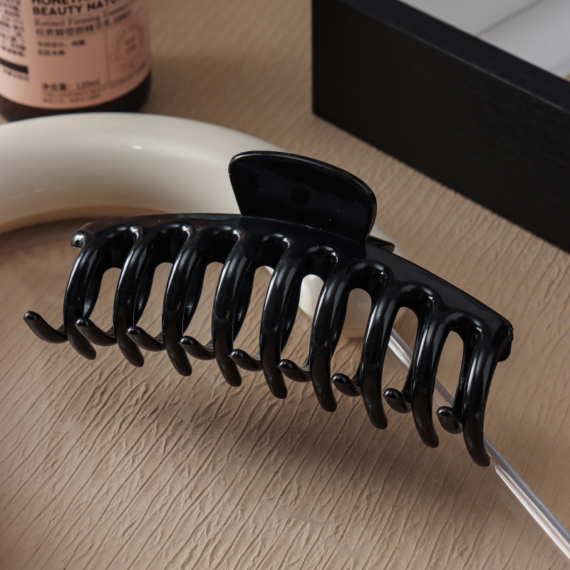 Pinza de Garra para Cabello de Silicona Suave Plástico Antideslizante para Fijación del Cabello