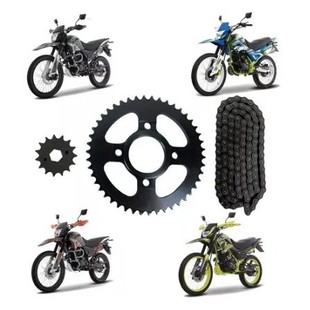 Suitable for Italika Dm 200 Sprocket Set Natural Color