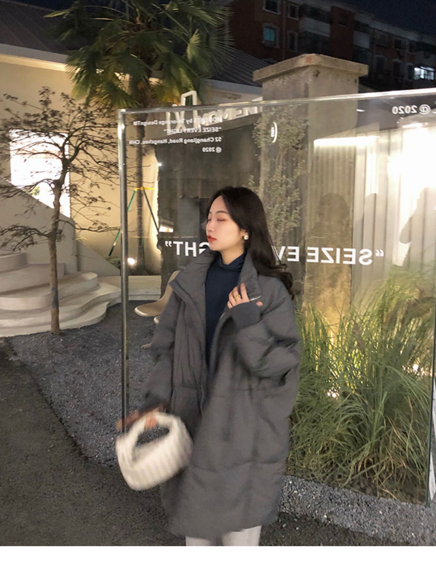 Women's Long Cotton Coat Thickened Retro Mid Length Winter Jacket_voghion.com