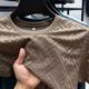 Cross-border Ice Silk Short-sleeved Men's Summer Cheap T-shirt Trendy Handsome Casual Half-sleeved Youth Jacquard Round Neck Half-sleeve