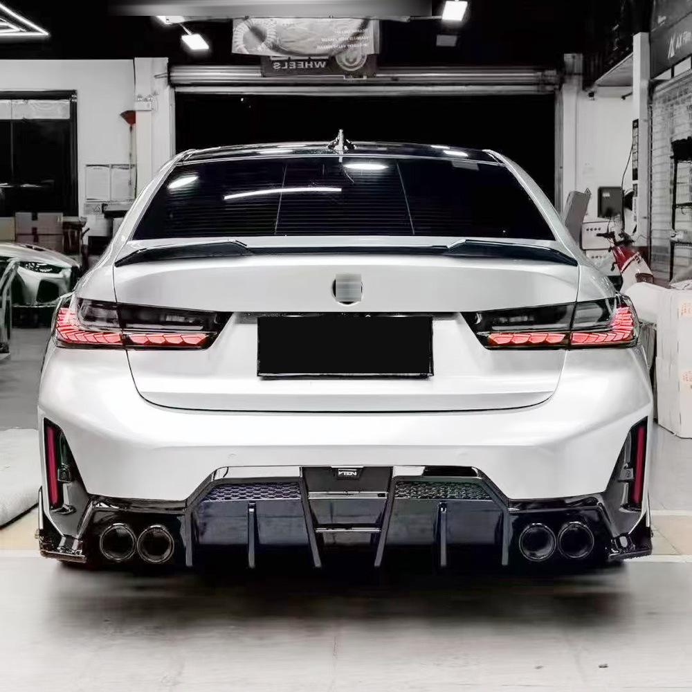 Suitable for BMW 3 Series G20G28 late LCI modified with VTEN second-generation rear lip V2 rear spoiler small body kit and tailpipe