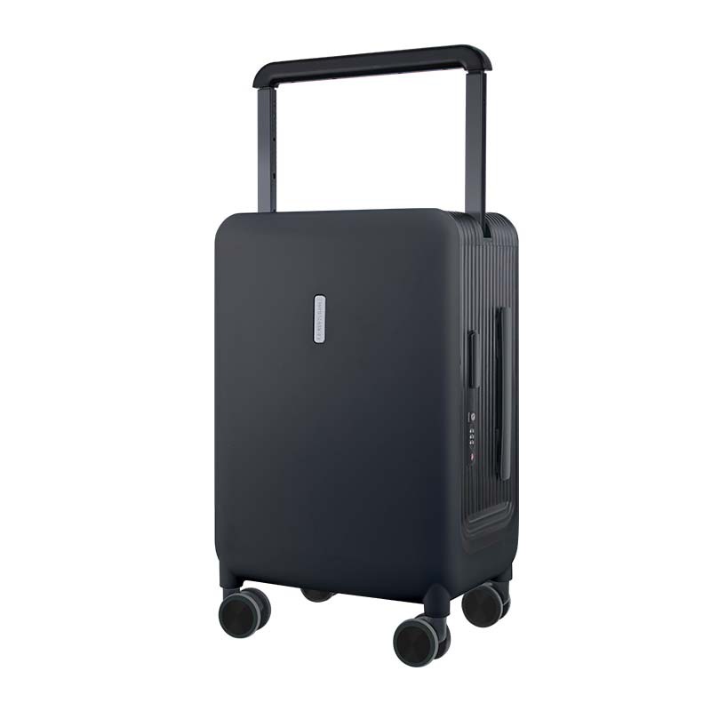 Vali nhựa PC 20 inch chống rơi, thanh kéo rộng, bánh xe đa hướng êm ái, ép phun cứng cáp — Màu đen, Màu xanh lục nhạt, Màu vàng cam, Đen trắng
