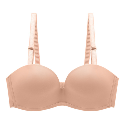 1968 Amazon Strapless Women's Seamless Shaping Side-Support Sexy Non-Slip Bustier Dress Shoulder-Strapless Bra