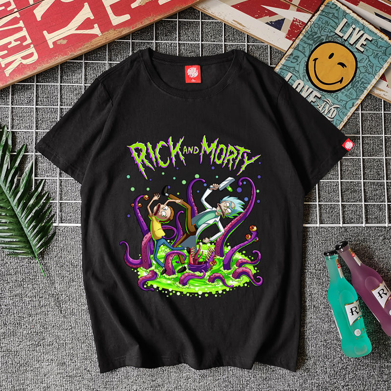 Dreamer Rick and MorTy T-shirT for Men and Women Anime Peripherals JoinT Couple Wear Summer Loose CoTTon Trendyy Half Dreamer Rick and MorTy T-shirT for Men and Women Anime Peripherals JoinT Couple Wear Summer Loose CoTTon Trendyy Half