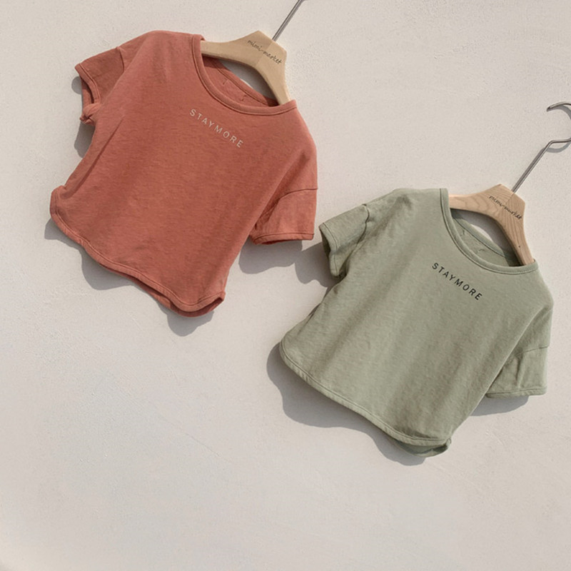 韩版童装2021夏季男女童超薄款夏季半袖T恤 宝宝上衣柔软亲肤圆领|ms