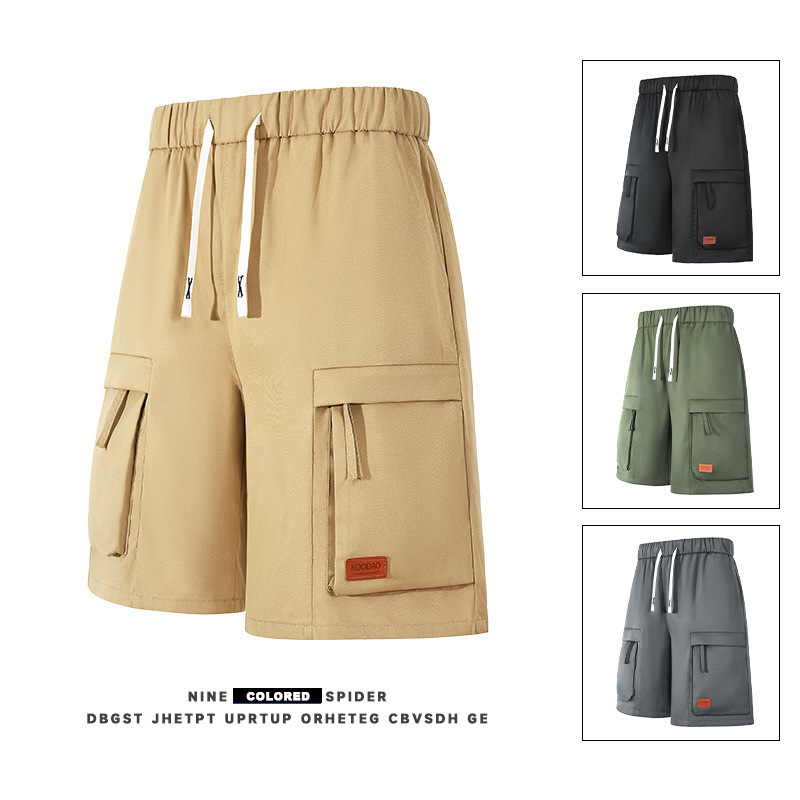 2025 New Men's Shorts Five-Point Pants Men's Multi-Pocket Cargo Shorts Summer Shorts Cross-Border