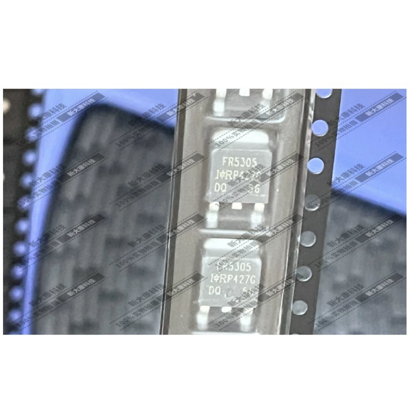 Оригинал IRFR5305TRPBF, маркировка Silk Print FR5305, TO-252, P-канальный MOSFET, 55V 31A