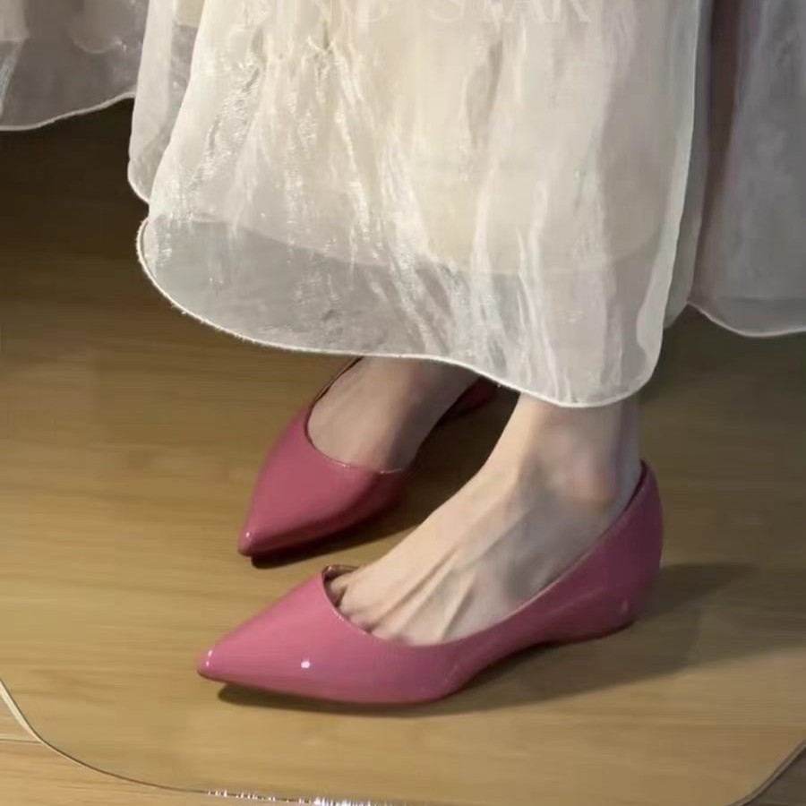 2026 nuevo temperamento sexy lado vacío ballet zapatos únicos de mujer retrógrado francés cuero lacado marian zapatos de marianeta