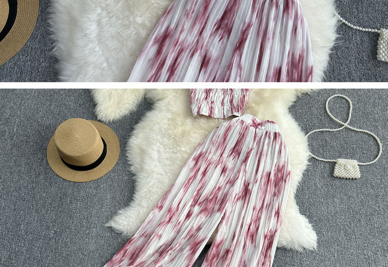 Vacances Femmes Sexy Abstrait Polyester Ensemble Coordonné De Pantalon Ensembles De Pantalons display picture 3