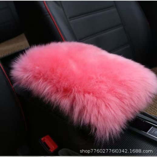Console Armrest | Universal Armrest box pad - plush-pink