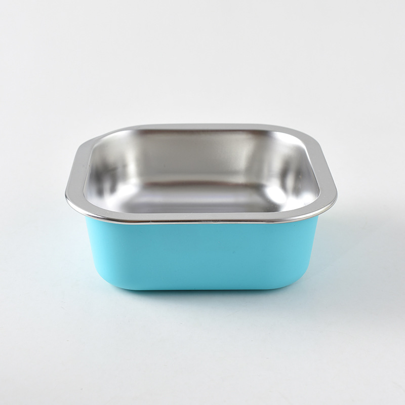 Pet Bowl tazón de comida para perros antidetonantes tazón para perros pequeño tazón de arroz para perros de acero inoxidable tazón para perros suministros para mascotas en stock al por mayor