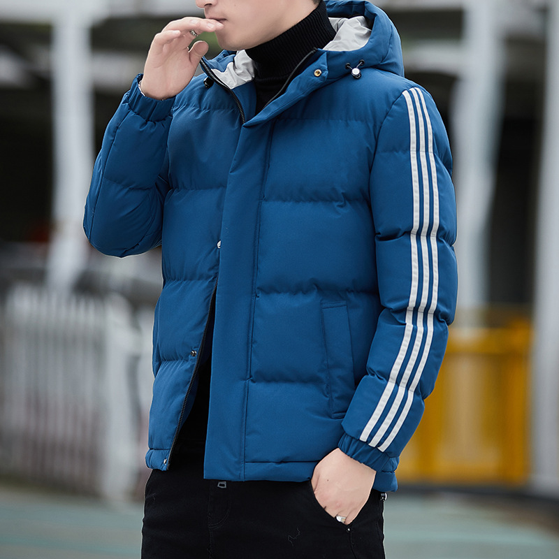 Abrigo de hombre Otoño e Invierno 2022 abrigo de algodón acolchado para hombre casual Chaqueta corta de algodón acolchada para hombre engrosada abrigo de algodón con capucha acolchada para hombre