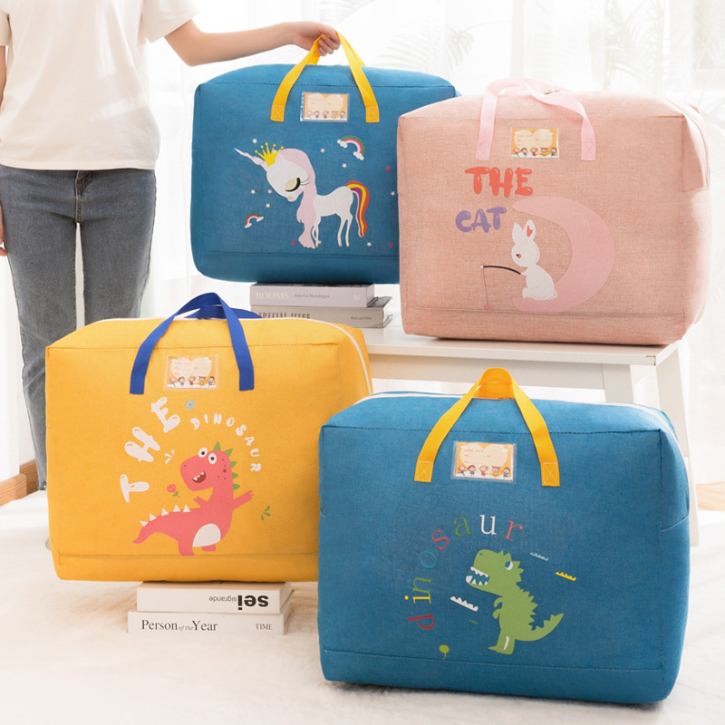 Bolsa de almacenamiento de edredón de jardín de infantes bolsa de edredón de mano organizando ropa bolsa móvil a prueba de humedad fábrica precio en fábrica