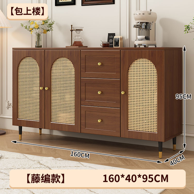 Gabinete de comedor moderno y simple, armario de almacenamiento de caña de viento, sala de estar, armario de té de cocina doméstica, armario de viento