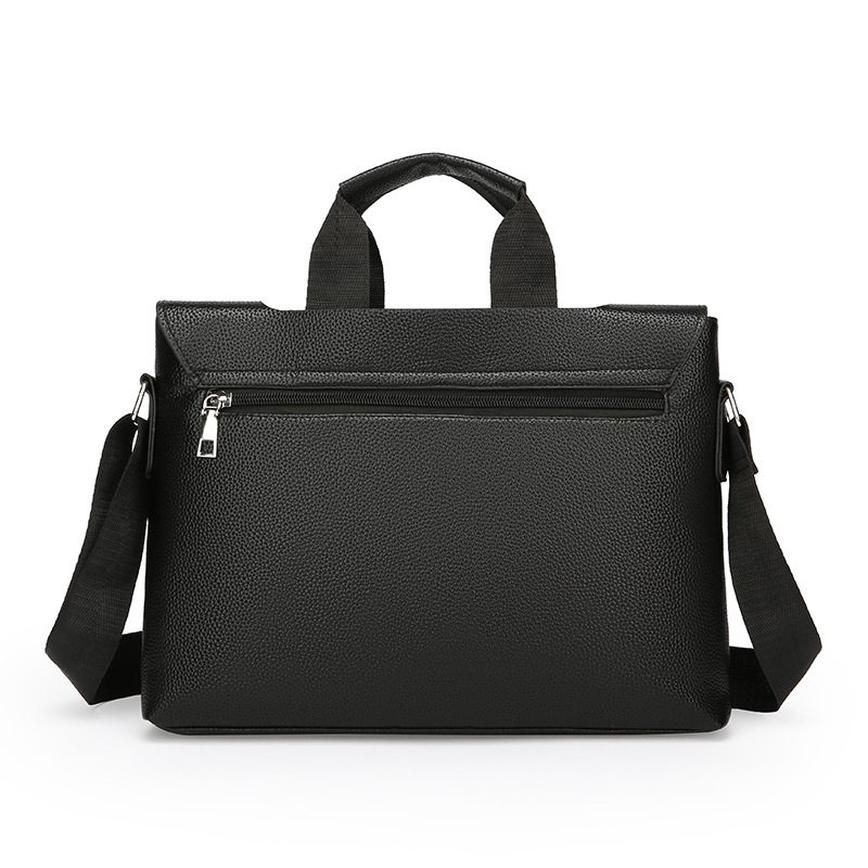 2025 New men's vertical bag, single-shoulder crossbody bag, business commuting briefcase, trendy and fashionable men's bag for work undefined