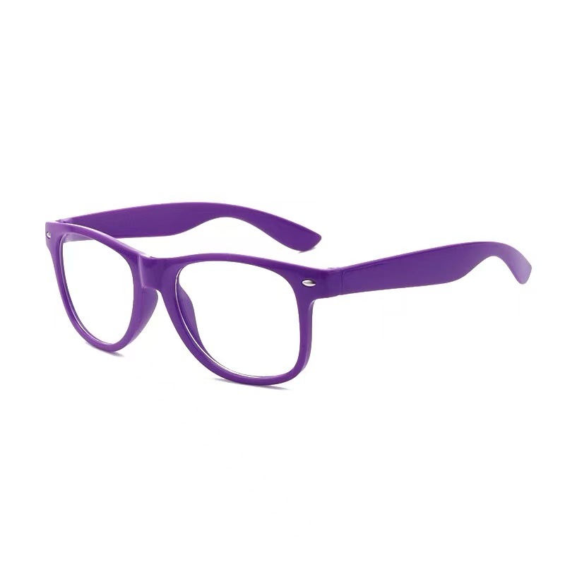 Purple frame white film