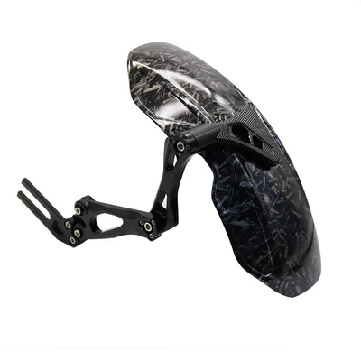 110P F90 Mqil Universal — Motorcycle Fender - large-crushed-carbon-pattern-back-shield-mudguard-bracket-remark-the-color-of-the-bracket-when-placing-an-order