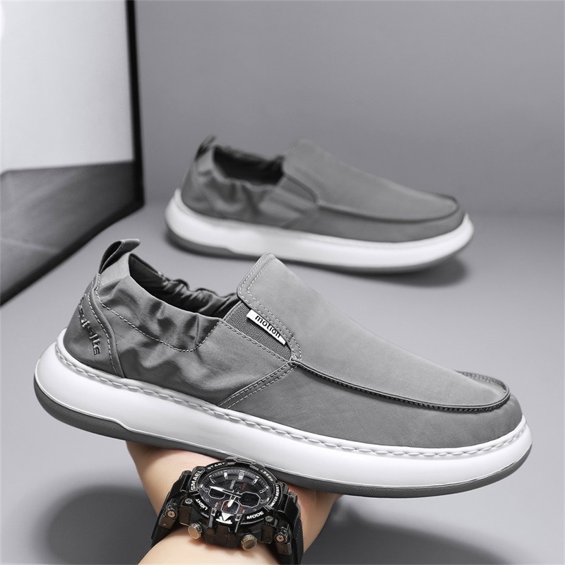 Zapatos de lona para hombre Zapatos Lefu de un pie 2025 Moda Verano Nuevo estilo Trabajo al aire libre Zapatos casuales Comercio exterior al por mayor