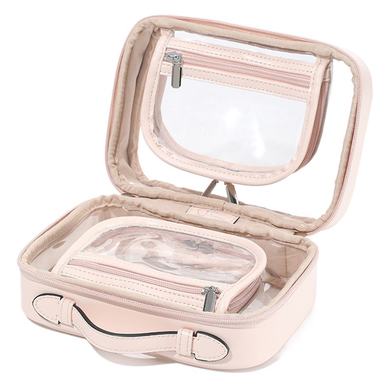 Bolsa de cosméticos de gran capacidad para mujeres 2023 nueva bolsa de lavado impermeable portátil partición cosmética bolsa de almacenamiento traje de viaje