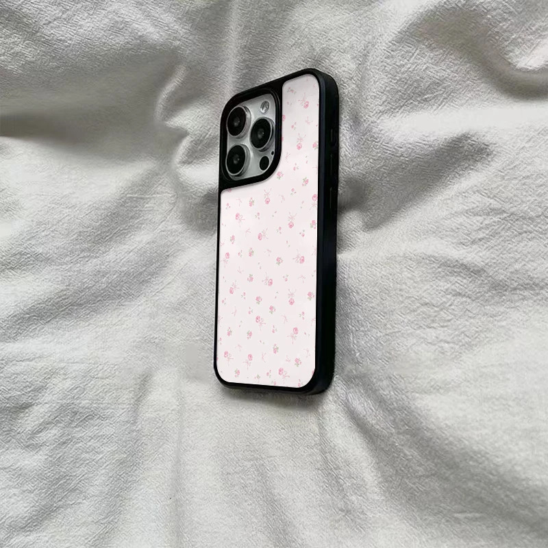 Rose Floral Phone Case Matte Hard Cover For Iphone Series_voghion.com
