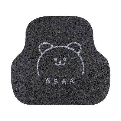 non-slip easy-to-care mat cartoon dirt-resistant Universal Foot Pad - straight-bear-rear-foot-pad-single-piece