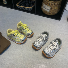 2025春季新款运动鞋男童网面透气鞋子女童时尚百搭休闲防滑儿童鞋