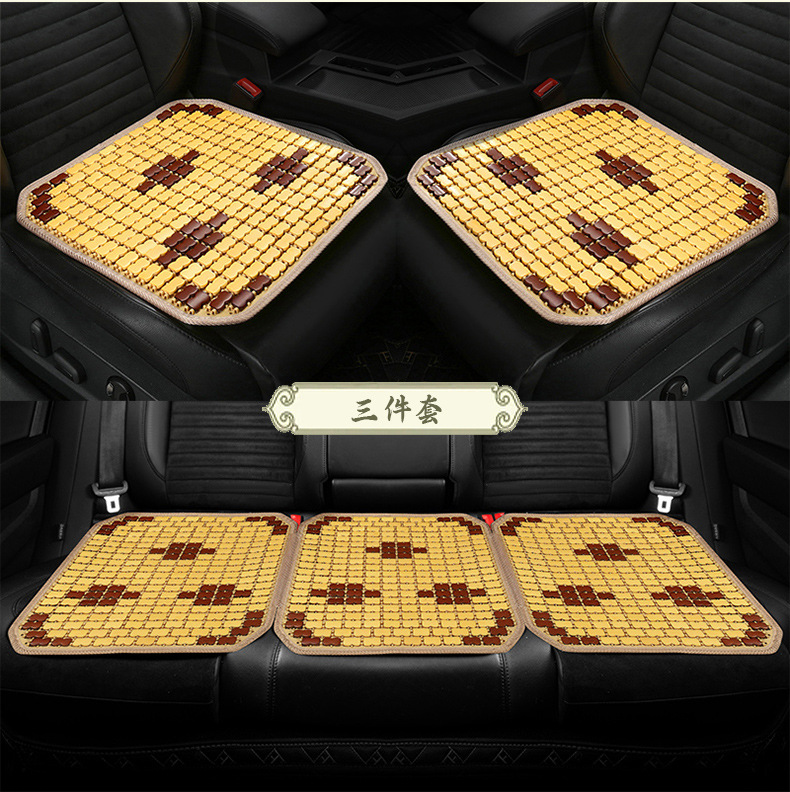 Cross-Border Supply of Car Bamboo Seat Cushions, Single-Piece Bamboo Cooling Mats, Ice Mats, Rear Seat Ventilation, Suitable for Long Sitting, Universal for All Seasons