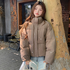 满天星网红同款羽绒棉服2025冬季新款韩版短款学生保暖棉衣外套女