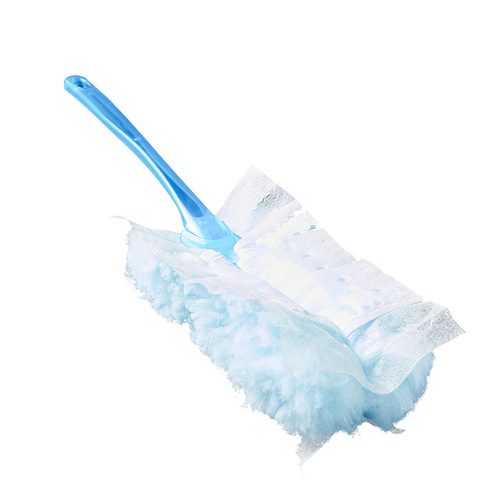 Electrostatic dust duster, household cleaning dust removal artifact, disposable fiber brush head, dust-proof adsorption dust removal brush