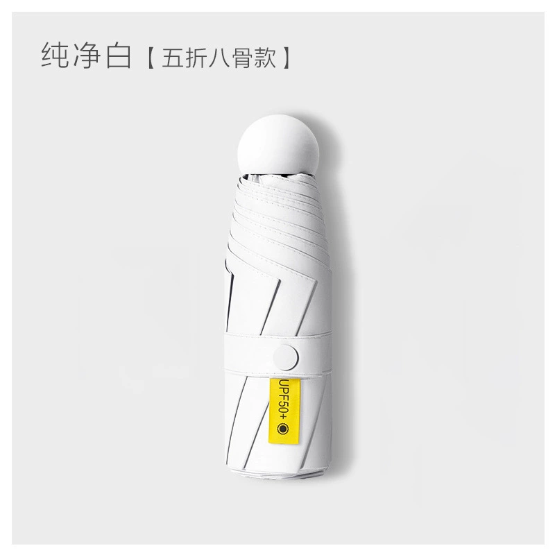 Umbrella, small capsule solar-powered, sun protection