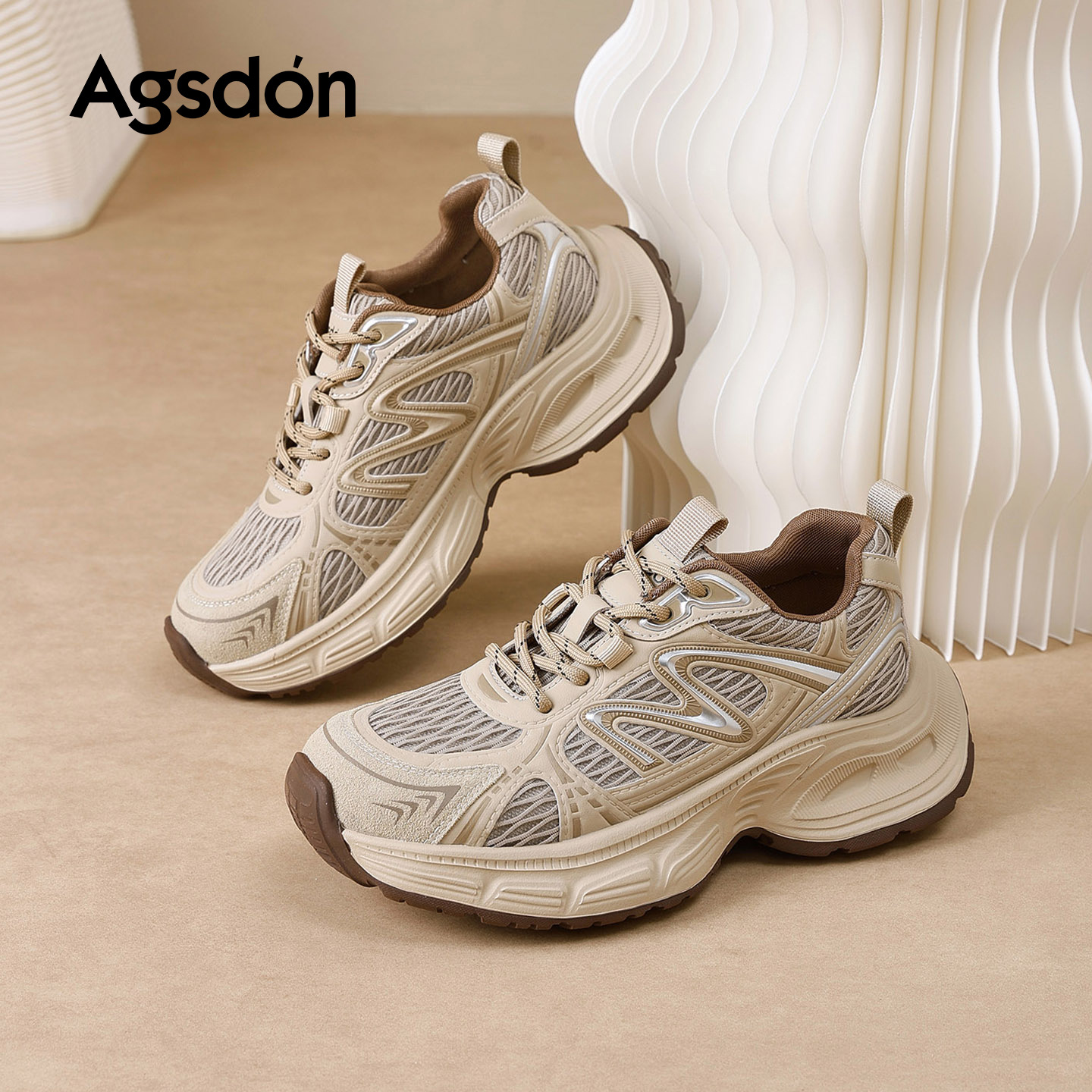 Zapatos de invierno de Augu Shi Deng 2025 nuevos zapatos de invierno de invierno de zapatos deportivos de suela suave casuales