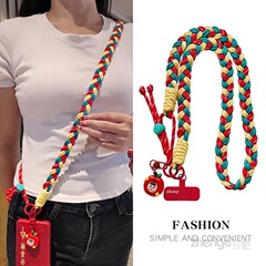 携帯電話ストラップ、ロングクロスボディ、厚いストラップ、男性と女性のアウトドア登山チェーン、小さな蜂のチェーンシェル、丈夫でトレンディです。