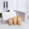 Electronic glossy candle, LED set, layout, decorations, props, remote control