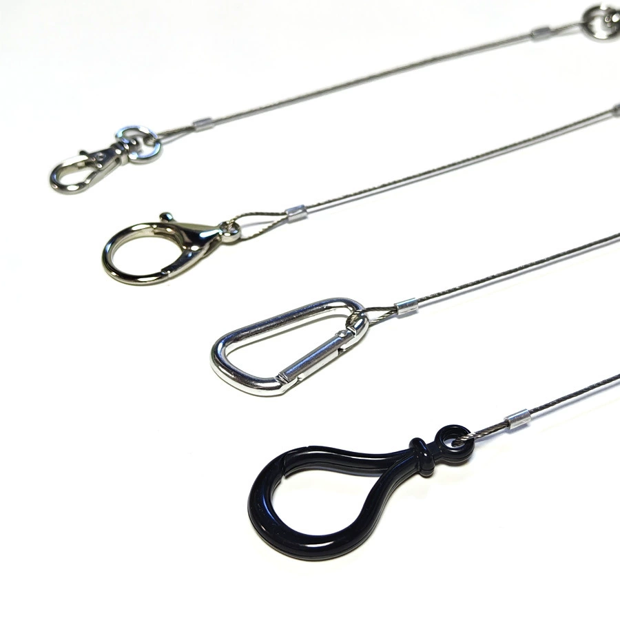 Steel wire, keychain with key