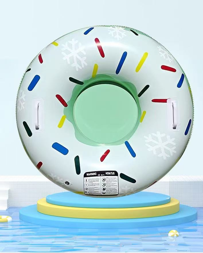 Extra thick ski ring #green donut 95cm