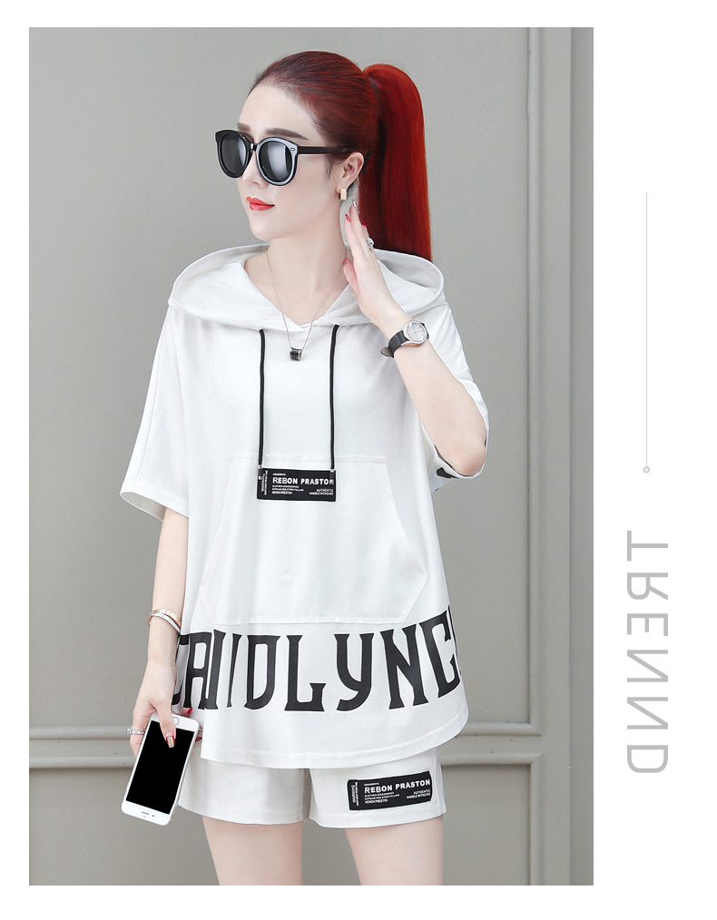 Casual Sportswear For Women, Outfit 2026 New Style, Fashionable And Trendy Summer Two-piece Shorts Set_ecoleips.com