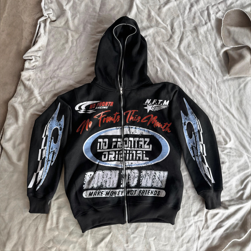 2025 Autumn and Winter New Y2K Hip-Hop Harajuku Style Stereo Pattern Printed Cardigan Sweatshirt Trendyy Cool Sweatshirt 2025 Autumn and Winter New Y2K Hip-Hop Harajuku Style Stereo Pattern Printed Cardigan Sweatshirt Trendyy Cool Sweatshirt