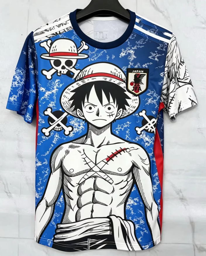 25-26 Nueva camiseta de anime de camiseta japonesa One Piece Samurai Sakura Dragon Ball Uniforme de fútbol transfronterizo de edición especial