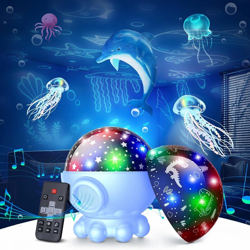 Cross-Border Octopus Starry Sky Lamp Rgb Creative Gift Remote Control Jellyfish Music Lamp Cartoon Octopus Projector Lamp Cross-Border Octopus Starry Sky Lamp Rgb Creative Gift Remote Control Jellyfish Music Lamp Cartoon Octopus Projector Lamp