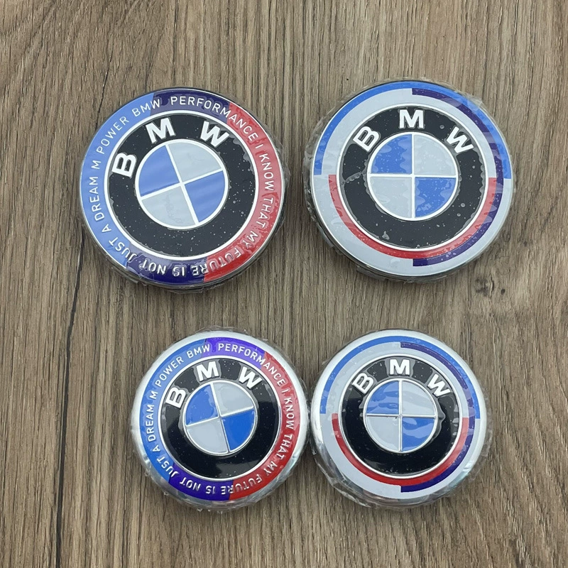 Применимо к 50-летию крышки ступицы колеса с сокровищами 1 серии 2 серии Новая 3 серии 5 серии x1x3 68M56 логотип центральной крышки шины