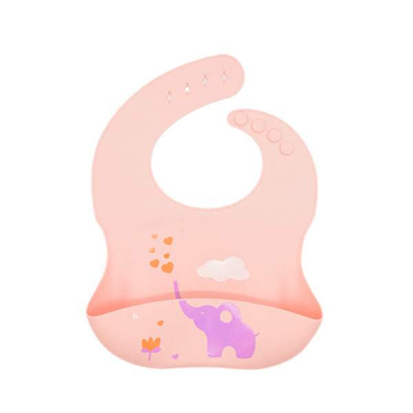 Children's silicone three dimensional waterproof eating bib for food