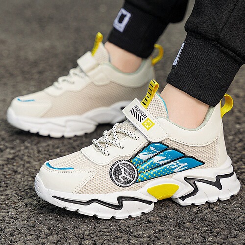 Children's Sports Shoes for Boys - Middle School Style, Spring Mesh, 2025, Breathable and Casual