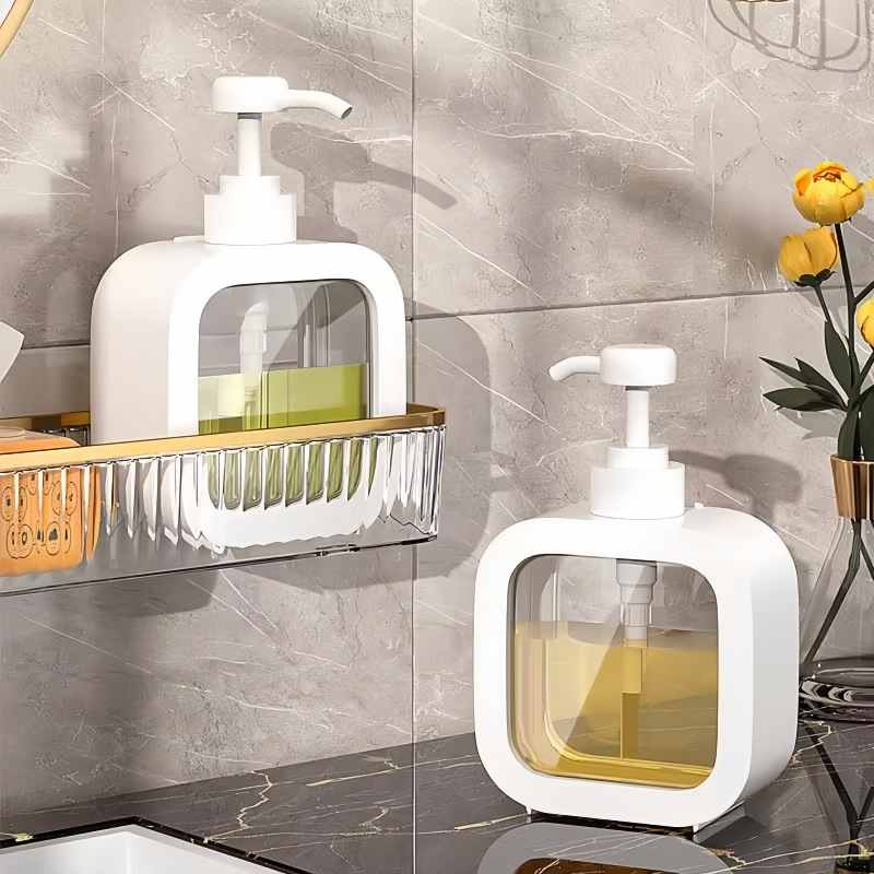 Botellas dispensadoras de champú y gel de ducha, botellas de loción tipo presión, detergente para ropa de alta calidad, jabón de manos, botellas vacías de detergente lavavajillas.