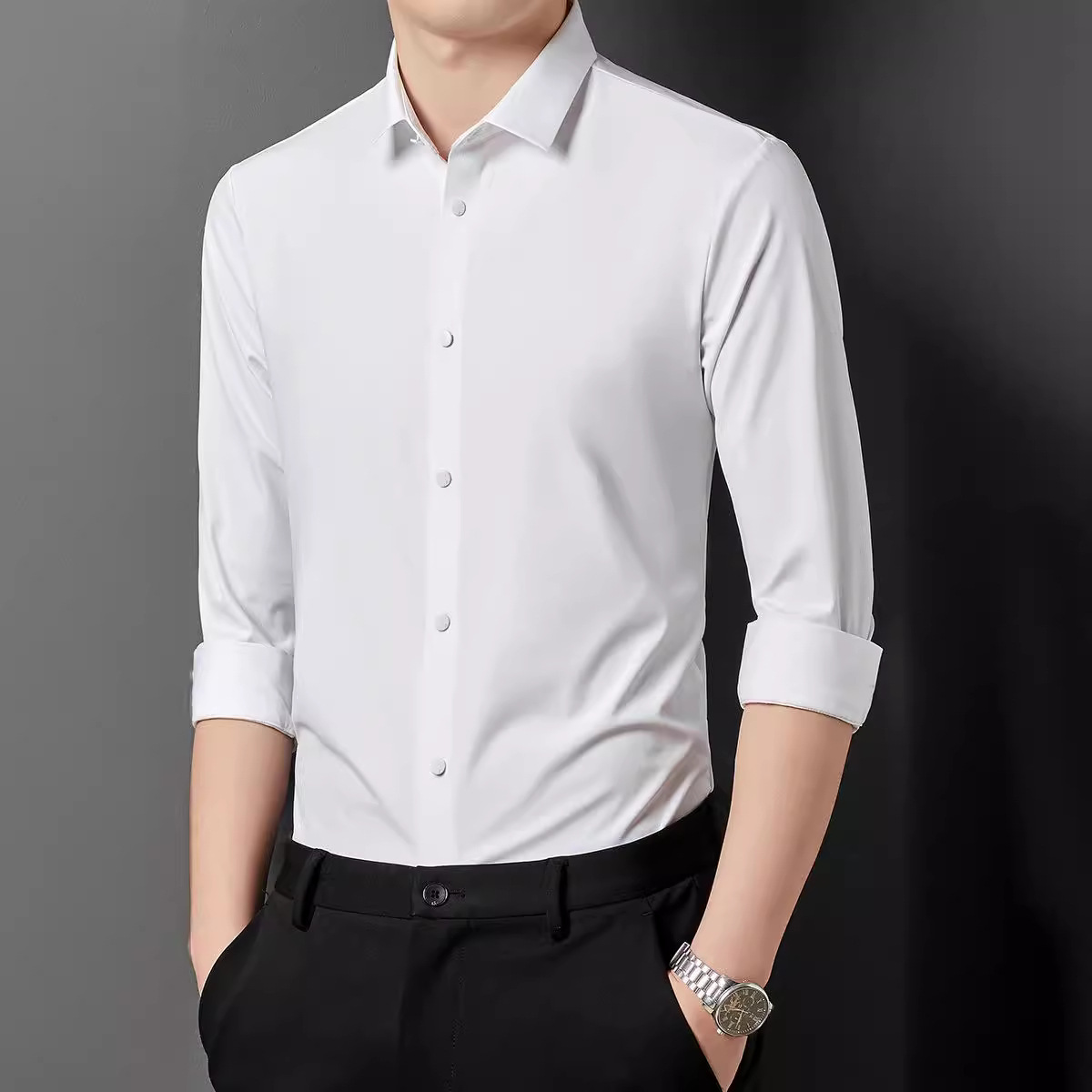 Encontrar una fábrica de camisas personalizadas de primavera y verano para hombres habilidades de puerto polo de negocios de viaje de alta gama camisa de trabajo cuello