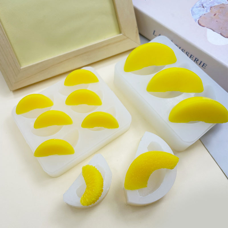 Fruit Yellow Peach Petals Orange Petals Silicone Mold DIY Chocolate Mousse Cake Decoration Baking Tools