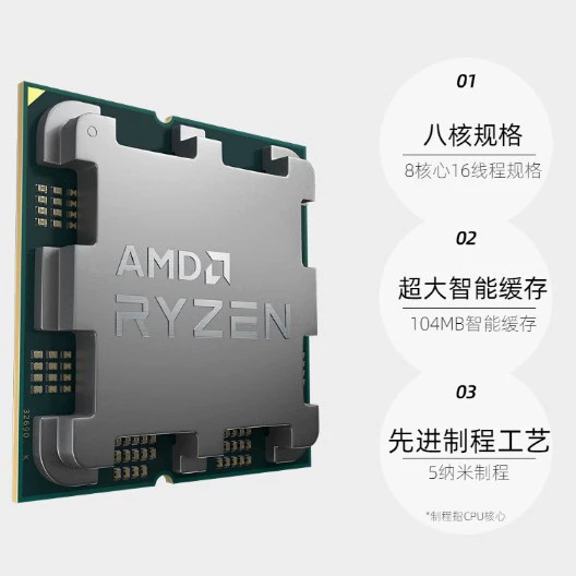 Процессор настольного ПК R7 7800X3D новый чип CPU для киберспорта
