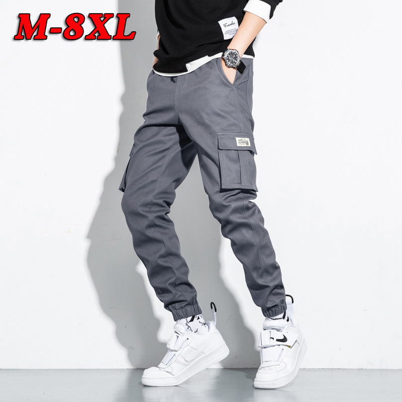 Pants Men's Spring and Autumn Men's Casual Trousers Korean Style Nine-Point Trousers Men's Small Feet Slim Overalls Trendy Foreign Trade Cross-Border