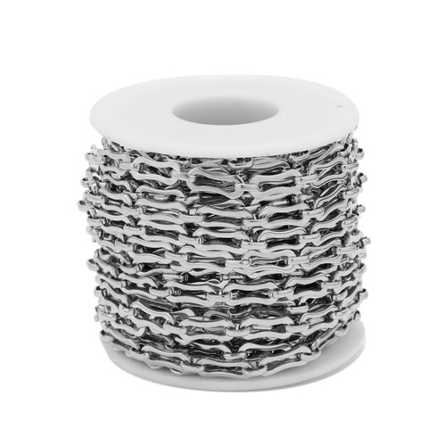 Stainless steel hip-hop bone chain DIY punk necklace bone splicing bracelet cross-border jewelry accessories chain wholesale